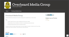 Desktop Screenshot of overheardmediagroup.com